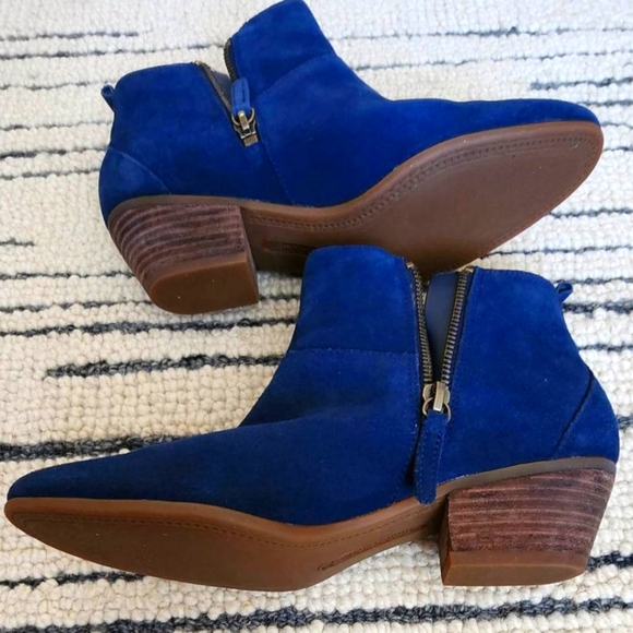 Timberland ortholite suede navy booties size 7.5 - Picture 3 of 7